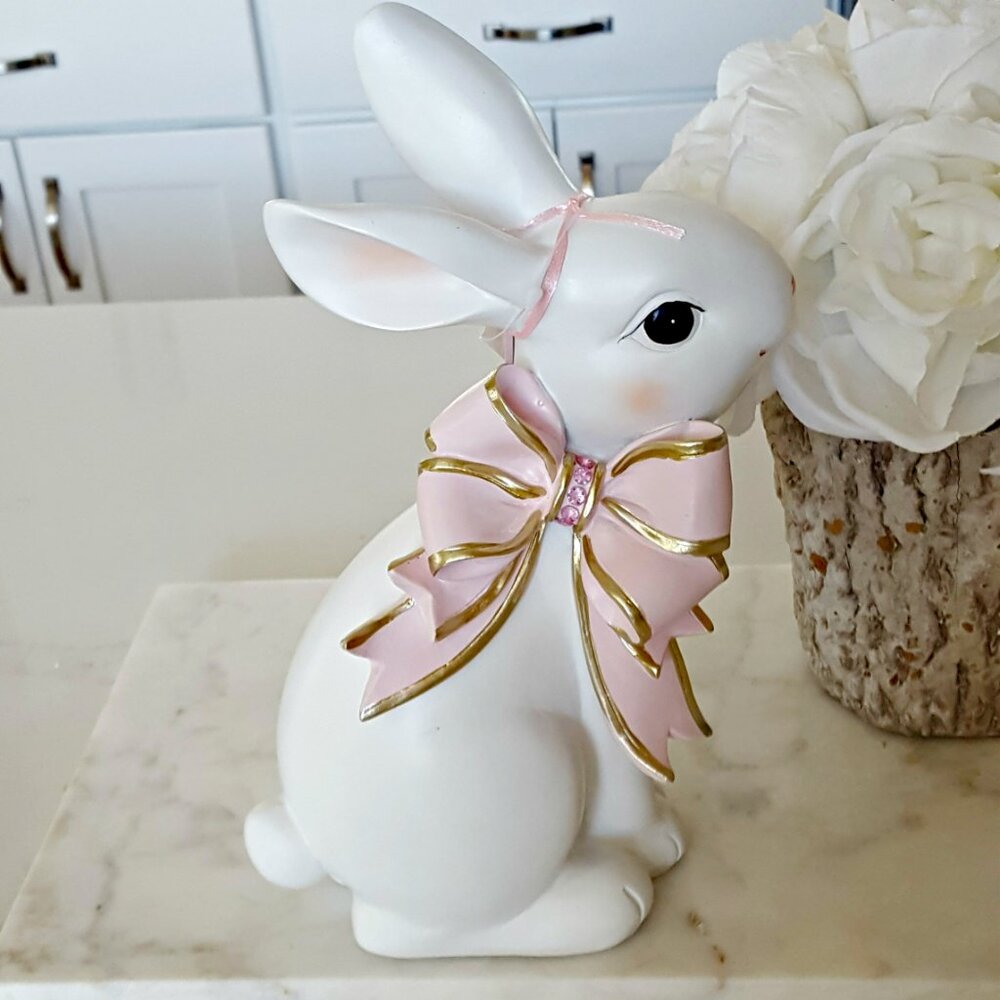 NEW! SHABBY CHIC Bunny RABBIT DECOR - Picture 5 of 5